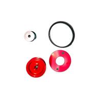 Compatible With Tamiya For TT02 1/10 RC Car Upgrade Parts Low Noise Belt Drive 16T 40T Transmission Gears System RC Spare Part(Red)