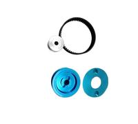 Compatible With Tamiya For TT02 1/10 RC Car Upgrade Parts Low Noise Belt Drive 16T 40T Transmission Gears System RC Spare Part(Blue)