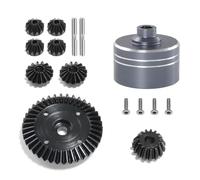Compatible With Tamiya For TT02 For TT02B 1/10 RC Car Upgrade Parts Accessories Differential Teeth Shell Gear Bevel Gear Kit RC Repair Parts(Grey)