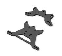 Compatible With Tamiya For TT02B 1/10 RC Car Upgrade Parts Accessories Carbon Fiber Front Pattern And Rear Shock Tower Plate RC Spare Part