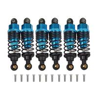 Compatible With Tamiya G6-01 6X6 KONGHEAD For KING 1/18 Rc Car Upgrade Parts Chassis 6pcs Aluminum Oil Front Rear Shock Absorbers Accessories