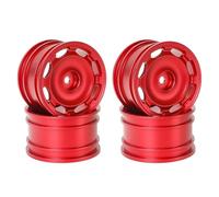 Compatible With Tamiya M03 M04 M05 M06 M07 MB-01 XM-01 1/10 RC On-Road Drift For Racing Car Upgrade Parts 4pcs 42mm Metal Wheel Rim Hubs RC Car Accessories(Red)