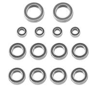 Compatible With Tamiya T3-01 T301 1/8 RC Dancing Rider Upgrade Replacement Parts Accessories 14pcs Rubber Sealed Ball Bearing Kit RC Repair Parts