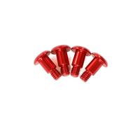 Compatible With Tamiya TT-02 TT-02B 1/10 RC Car Upgrade Parts Accessories Metal M4 Step Screw RC Repair Parts(Red)