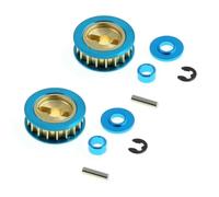 Compatible With Tamiya XV01 TA06 1/10 RC Car Upgrades Modification Replacement Parts Accessories 2PCS Metal Pulley 18T RC Repair Parts