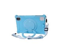 Compatible with TCL 10 Tab Max 4G 10.36"/Tab 10S 10L 10.1" Case Soft Silicon Protect Shell Tablet Stand Cover with Strap(Sky Blue,for TCL 10 TABMAX)