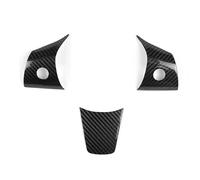 Compatible With Tesla For Model Y 2019-2023 Steering Wheel Decorative Sticker Interior Modified Decorative Accessories Car interior button stickers(B)