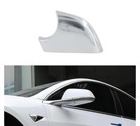 Compatible with Tesla Model 3 Front Wing Mirror Cover Bracket Bottom Tray 2017-2025 Matte Chrome Left Driver Side Replacement Bottom Cover for Tesla Model 3