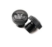 Compatible With Tiger 800 900 GT Speed Triple 1050 675/R Trident 660 Motorcycle Rearview Mirror Hole Plug Screw Bolts Cover (Color : Black, Size : 1)