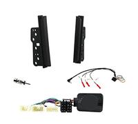Compatible with Toyota Celica, MR2 & RAV4 1999-2006 Full Car Stereo Install Kit Double DIN Fascia, Steering Wheel Control Interface, Antenna Adapter & Universal Patchlead
