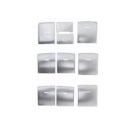 Compatible With Toyota For CHR Car Window Glasses Lift Engine Start Stop Gear Shift Panel AC Button Cover Switch Frame Trim Interior Accessories(Silver)