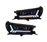 Compatible With Toyota For Hilux For Revo 2015 2016 2017 2018 2019 2020 2pcs Headlight DRL Turn Signal High Beam Angel Eye Projector Headlights Assembly