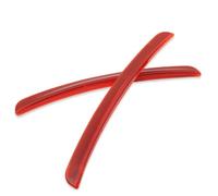 Compatible with Toyota Verso Wish Probox Proace City, 2PCS Car Wheel Eyebrow Arch Decoration Strips Vents Protector Anti-Scratch Stickers,3-Red