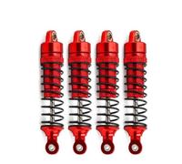 Compatible With TRAXXAS For LaTrax 7665 1/18 RC Crawler Car Upgrade Parts Accessory 4pcs Front Rear Shock Absorbers Kit Rc car shock absorber(Red)