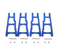 Compatible With Traxxas For Slash 4X4 For Stampede For Rustler 4WD 1/10 RC Car Upgrade Parts Metal Front Rear Suspension Arm Set 3655 RC Car Accessories(Blue)