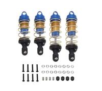 Compatible With Traxxas For Slash 4X4 For VXL 2WD For Rustler For Stampede 1/10 RC Car Parts 4Pcs Metal Front And Rear Shock Absorber Rc Shock Absorber(Blue)