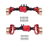 Compatible With Traxxas For TRX-4 1/10 RC Crawler Car DIY Metal Front Rear Bridge Axle Shaft RC Upgrade Accessories RC Front Rear Axle(Front and Rear)