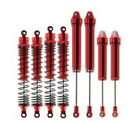 Compatible With Traxxas For Trxs For Unlimited 1/7 RC Car Accessories Parts 8 Pcs Metal Front Rear Shock Absorber 8460 8450 RC Car Shocks Absorber(Red)