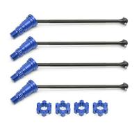 Compatible With Traxxas For X-Maxx For XMAXX 6S 8S 1/5 RC For Monster Truck Car Parts 4Pcs Metal Front And Rear Drive Shaft CVD Blue RC Spare Part
