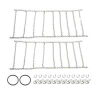 Compatible With TRX-4 For Axial For SCX10 90046 For Wraith 1/10 RC Car Upgrade Parts Metal Snow Chains For 1.9" / 2.2" Wheels Accessories