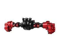 Compatible With TRX-4 For TRX6 1/10 RC Crawler Car Axles Upgrade Parts Aluminum Front And Rear Portal Axle Housing RC Front Rear Axle(Red,Rear)
