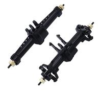 Compatible With TRX-4M 1/18 RC Crawler Car Replacement Upgrade Parts Accessories Aluminum Alloy Front Rear Axle Set RC Front Rear Axle(Black,Front and Rear)