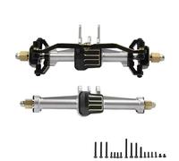 Compatible With TRX4M 1/18 RC Crawler Car Upgrade Parts 2Pcs Complete Brass Aluminum Alloy Front And Rear Axle With Gear RC Front Rear Axle