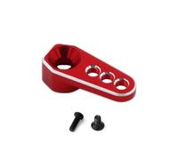 Compatible With TRX4M For Bronco For Defender 2065T 1/18 RC Car Upgrade Parts Accessories 1Pcs Aluminum 25T Servo Horn Steering Arm RC Accessories(Red)