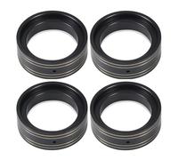Compatible With TRX4M For Defender For Bronco 1/18 RC Crawler Car Stock Tires Upgrade Parts Brass Wheels Weights Beadlock Clamp Rings 35g/Pcs RC Accessories(4PCS Black)