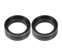 Compatible With TRX4M For Defender For Bronco 1/18 RC Crawler Car Stock Tires Upgrade Parts Brass Wheels Weights Beadlock Clamp Rings 35g/Pcs RC Accessories(2PCS Black)