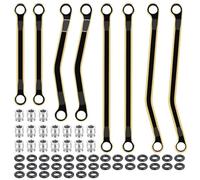 Compatible With TRX4M K10 F150 1/18 RC Crawler Car Upgrade Replacement Parts Brass High Clearance For Chassis Linkage Set RC Car Linkage