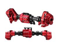 Compatible With Trxs For TRX-4 For Defender For Bronco G500 1/10 RC Crawler Cars Upgrade Parts Aluminum Portal Axle Housing RC Axle Front Rear(Red)