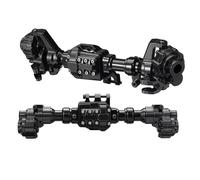 Compatible With Trxs For TRX-4 For Defender For Bronco G500 1/10 RC Crawler Upgrade Parts Aluminum Portal Axle Housing RC Front Rear Axle(Black)