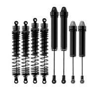 Compatible With Trxs For Unlimited For Desert For Racer 1/7 RC Car Parts 8 Pcs Metal Front Rear Shock Absorber 8460 8450 Rc Shock Absorber(Black)