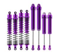 Compatible With Trxs For Unlimited For Desert For Racer 1/7 RC Car Parts 8 Pcs Metal Front Rear Shock Absorber 8460 8450 RC Car Shocks Absorber(Purple)
