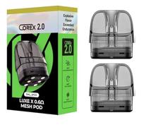 Compatible with VaporesoLuxe-X Replacement (X Large Pods) Luxe X, Luxe XR,Luxe XR Max -Pack of 2 - No nicotine(0.3,0.4,0.6 and 0.8 OHM)(0.6 OHM) Packaging may change by manufacturer