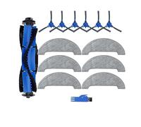 Compatible With Venga VG RVC 3000 3001 Robot Vacuum Clenaer Replacement Spare Parts Accessories Main Side Brush Hepa Filter Mop Rag Wipe (Color : Set 16)