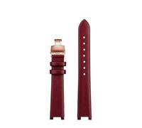 Compatible With VERSUS VERSACE VSP490118/VSPCD2217 | Women's Concave Watch Strap Cowhide Leather Watchband 16mm Notch 10mm Butterfly Buckle