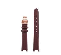Compatible With VERSUS VERSACE VSP490118/VSPCD2217 | Women's Concave Watch Strap Cowhide Leather Watchband 16mm Notch 10mm Butterfly Buckle