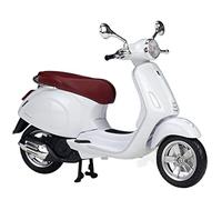 Compatible with Vespa Primavera 150 1:12 Scooter Motorcycle Model Realistic Car Replica Alloy and Plastic Collectible Souvenir(White)