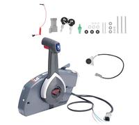 Compatible with VEVOR Boat Throttle Control, 5006180 Side-Mounted Outboard Remote Box for Evinrude Johnson, Marine with Power Trim Switch and Lanyard