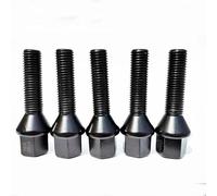 Compatible With VW 5PCS Cone Studs Screw 12x1.5 12x1.25 14x1.5 14x1.25 Cone Base Car Wheel Nut Bolts Automotive Accessories Auto Parts