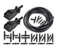 Compatible with VW Bora 1J2 98-205 Variant 1J6 99-05 for Golf Ⅳ 1J1 97-05 Front Windshield Washer Wiper Spray Water Nozzle Hose Pipe 6RD955985 Washer Nozzles(with Regulator)