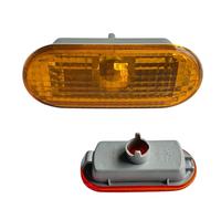 COMPATIBLE WITH VW BORA GOLF MK4 LUPO PASSAT AMAROK SHARAN CADDY TRANSPORTER T5 MULTIVAN T5, SEAT ALHAMBRA AROSA LEON, FORD GALAXY (1x) Side Indicator Repeater Orange Lens 3B0949117B, 3B0949117