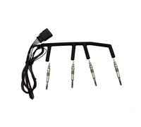 Compatible with VW for Golf for Jetta MK4 2002-2003 1.9TDI Dieasel Glow Plug with Wiring Harness 038971220C N10140105(Full Set)