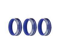 Compatible With VW For Golf For MK7 2016-2019 For Tiguan 2017-2019 3pcs Air Condition Knob Trim Climate Control Adjust Button Cover Car Interior Accessories(Blue)