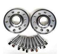 Compatible With VW For Golf For Passat 1999 2000 2001 2002 2003 12mm Car Wheel Spacer Adapter PCD 5x112 CB 57.1mm 14x1.5 Hub Centric Spacers Wheel Spacers(Silver)