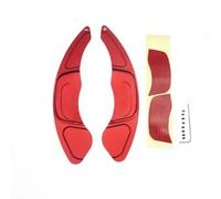 Compatible With VW For Golf R 7th Generation 1 Pair Aluminum Car Steering Wheel Shift Paddles Extender Sticker Interior Accessories(Red)