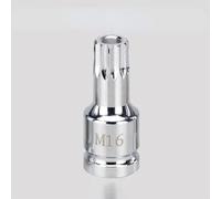 Compatible with VW for H17 M16 1/2" DR Spline Socket Bit Drain Plug Key Automatic Gearbox Transmission Drain Screw Wrench Repair Tool Wheel Nut Car Wheel Lug Bolts(M16)