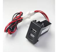 Compatible With VW For Transport For T4 1 Pc Dual USB Quick Charging Socket Power Adapter Connector Assembly Kit Harness 12V 24V USB Socket